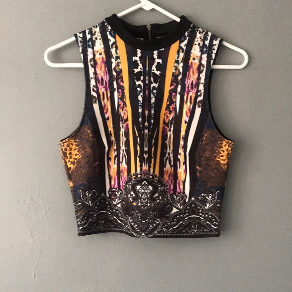 Jealous Tomato High Neck Zip Tank Top Size Small